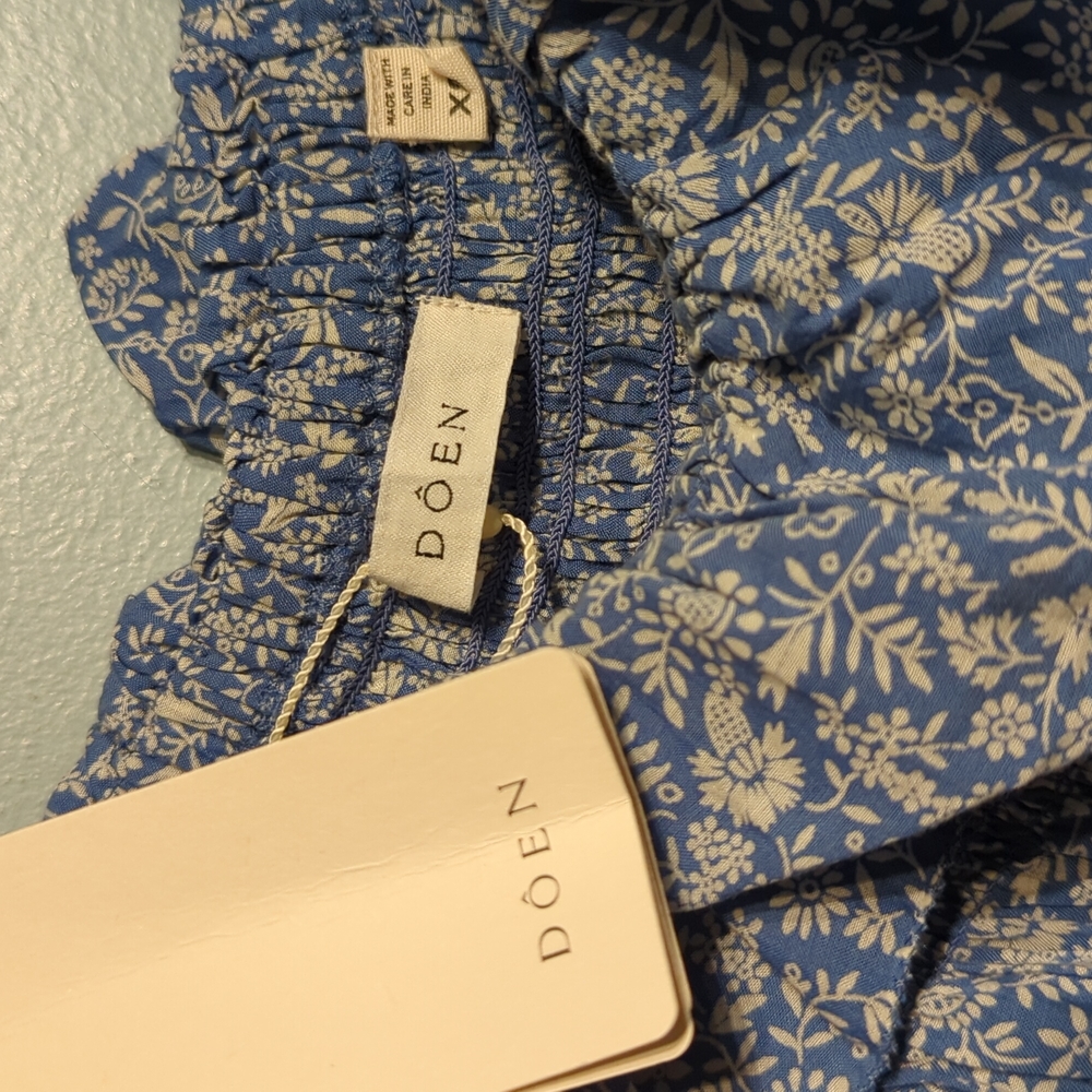 Doen Blue Floral Dress - Picture 4 of 4